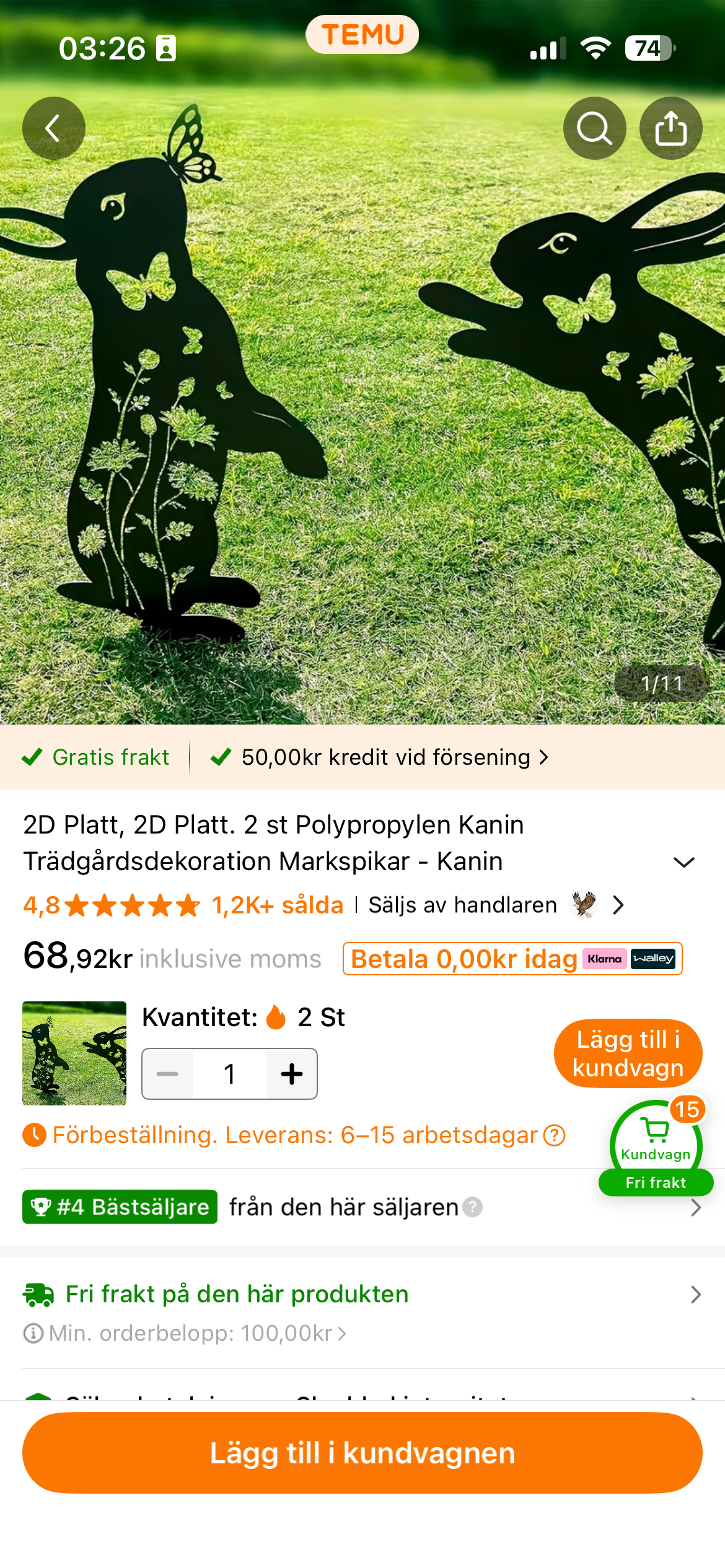 Kanin nr.:Fjärliskaninerna – 2-pack
